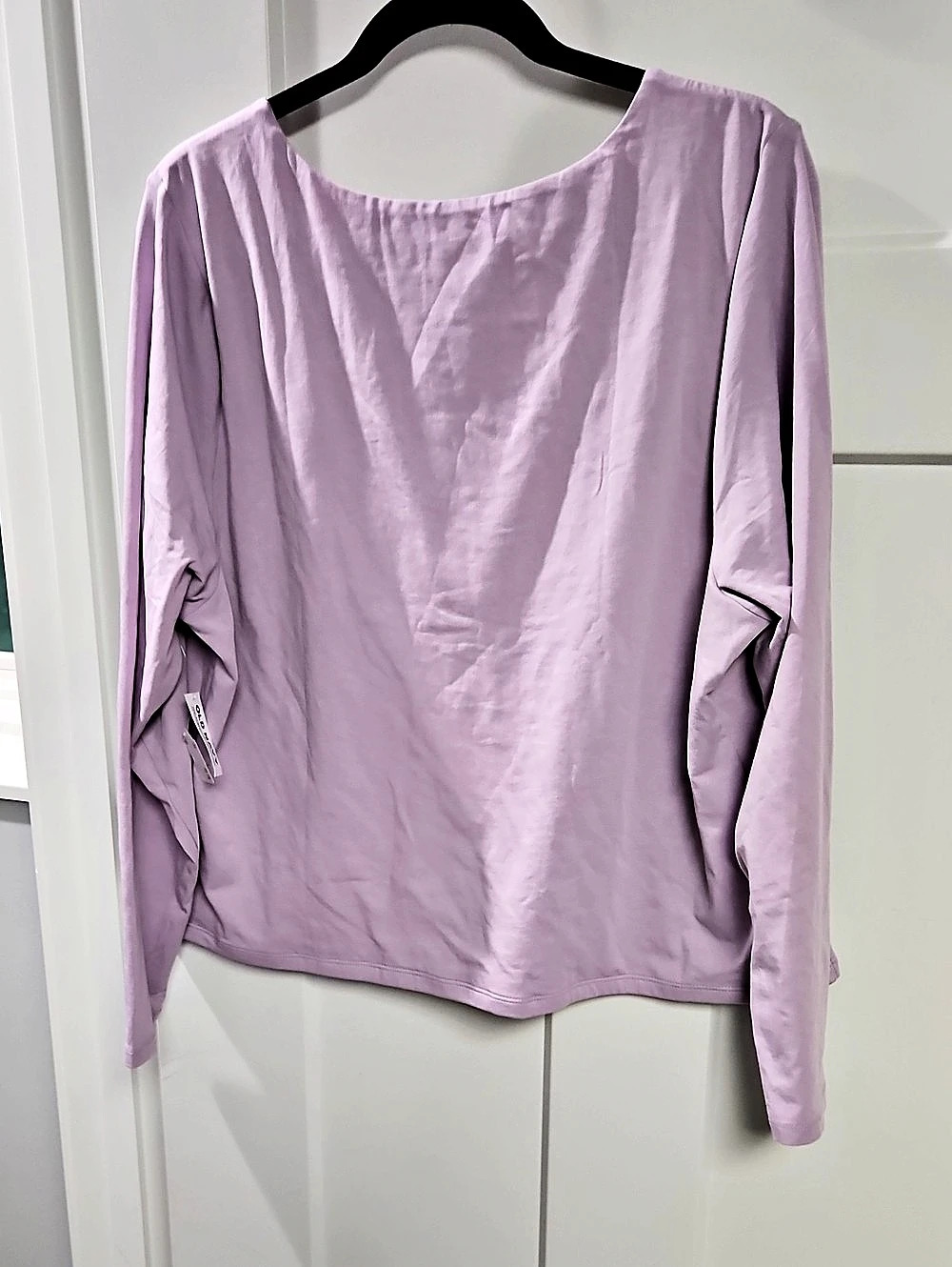 Old Navy Long-Sleeve Square-Neck Top Purple 3x18